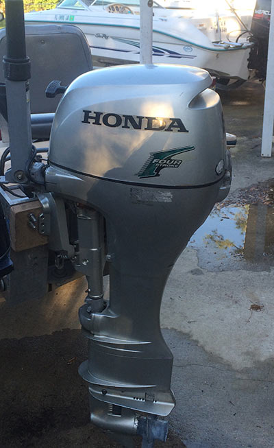 Honda 8 hp boat motor #3