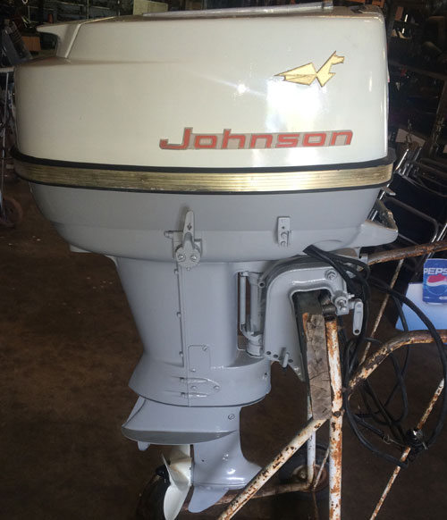 1966 40 hp Johnson Outboard Antique Boat Motor For Sale