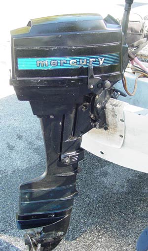 Mercury 9.8hp Electric Start Outboard.