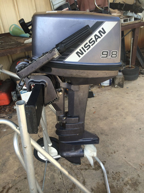 Used nissan 8hp outboard motor #10