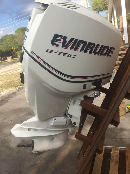 2012 Evinrude ETEC 150 hp Outboard Boat Motor For Sale.