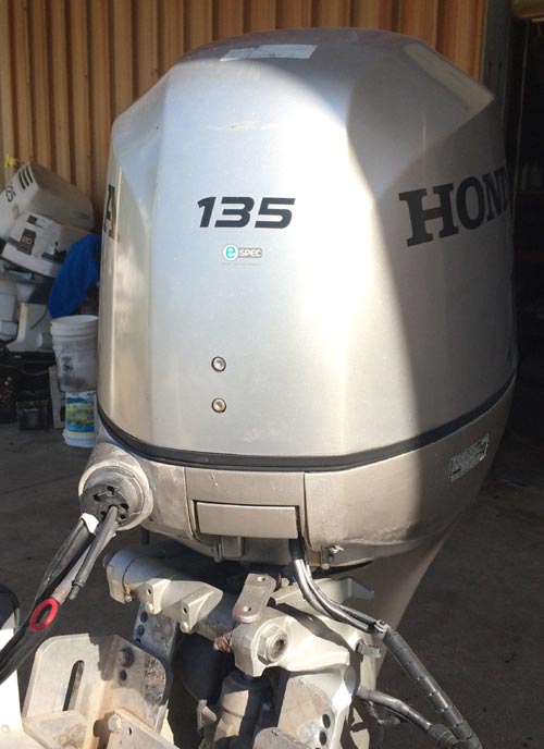 135 hp honda 4-stroke outboard boat motor for sale