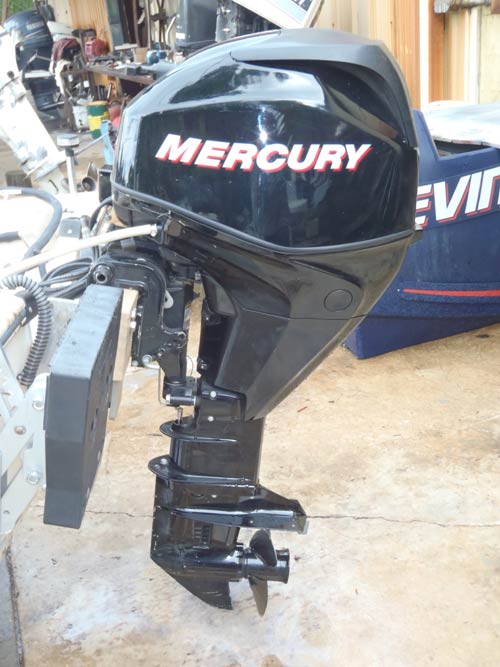 25 hp mercury 4 stroke efi used outboard boat motor for sale.