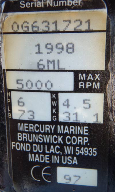 Used Mercury 5 hp Outboard For Sale Mercury Outboards 2001 5 hp